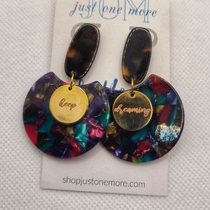 Statement multi-colored earrings